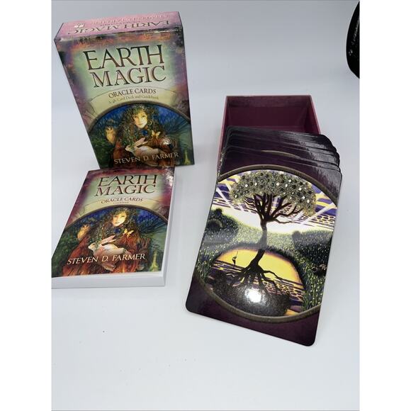 Earth Magic Oracle Cards : A 48-Card Deck and Guidebook by Steven D. Farmer... - Picture 2 of 4
